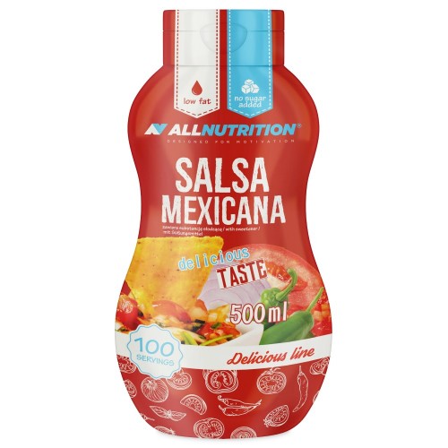 Allnutrition Savoury Sauces - 500ml Salsa Mexicana *BEST BEFORE 07/08/2024* - Healthy Food