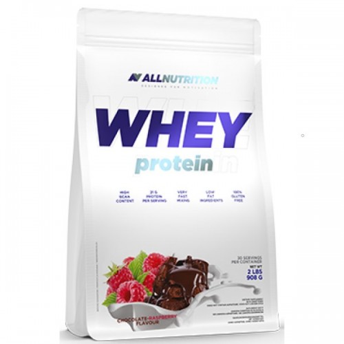 Allnutrition Whey Protein - 908 g chocolate raspberry *BEST BEFORE 08/2024* - Whey Protein