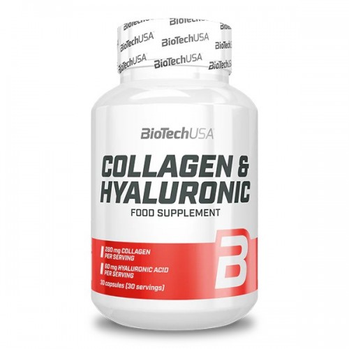 Biotech Usa Collagen & Hyaluronic - 30 caps - Collagen