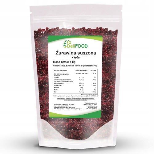 Deli Food Dried Cranberry - 1000g - Healthy Food