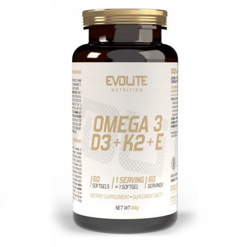 Evolite Omega 3+D3+K2mk7+E - 60 caps - Bone & Joint Support