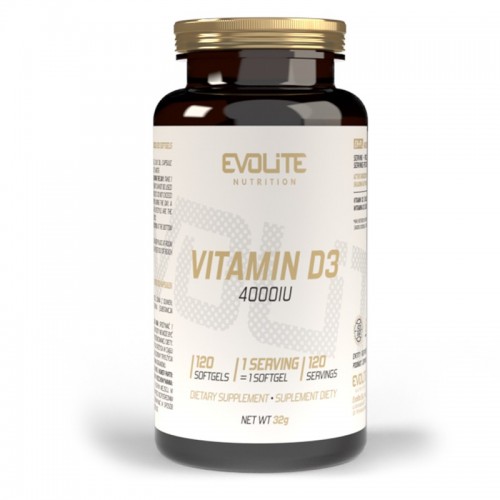 Evolite Vitamin D3 4000IU - 120 Softgels - Vitamin D