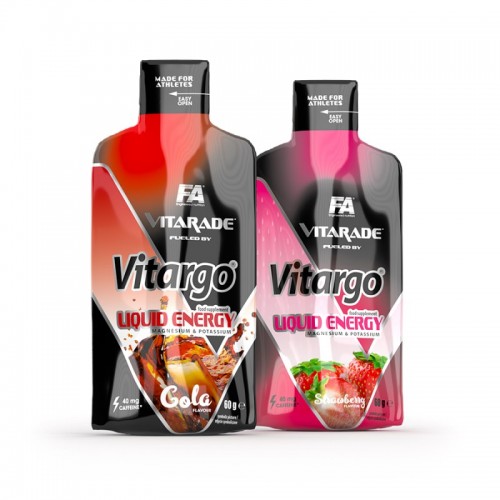 FA Nutrition Vitarade Vitargo Liquid Energy - 60g (Set of 10) - Gels & Shots