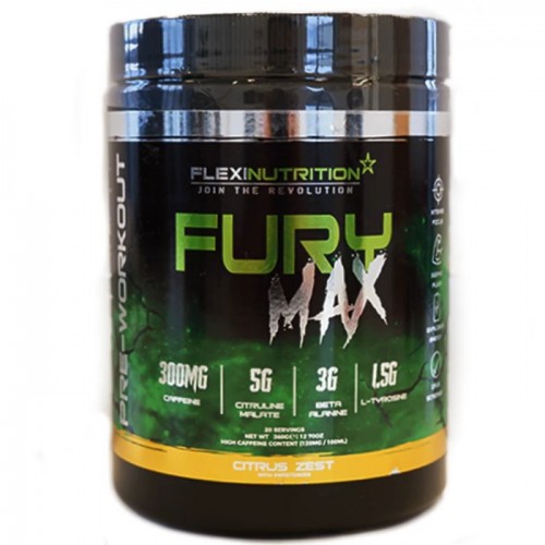 Flexi Nutrition Fury Max Pre-Workout - 20 Servings - Pre Workout - Stimulants