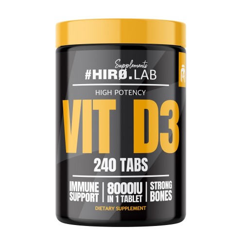 Hiro Lab Vitamin D3 8000IU - 240 tabs - Vitamin D