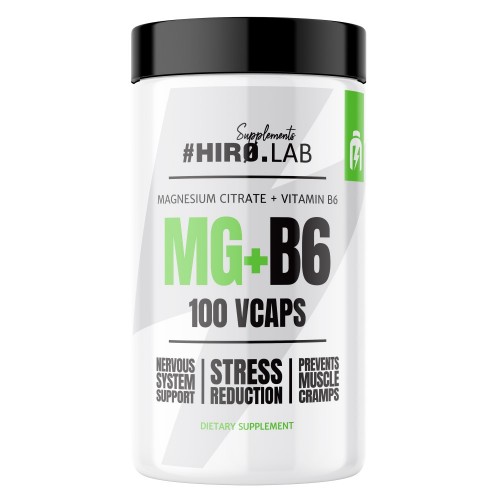 Hiro Lab Magnesium Citrate + B6 - 100 caps - Vitamins & Minerals