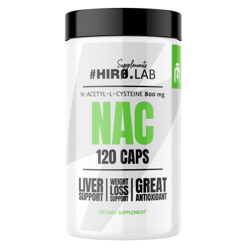 Hiro Lab NAC 800mg - 120 caps - Liver Support