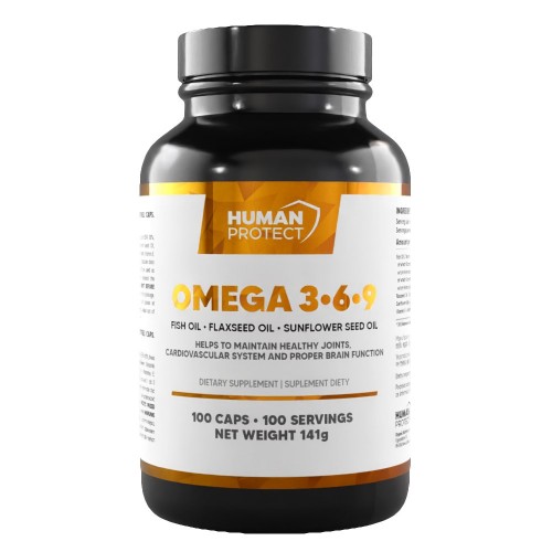 Human Protect Omega 3-6-9 - 100 caps - Healthy Fats