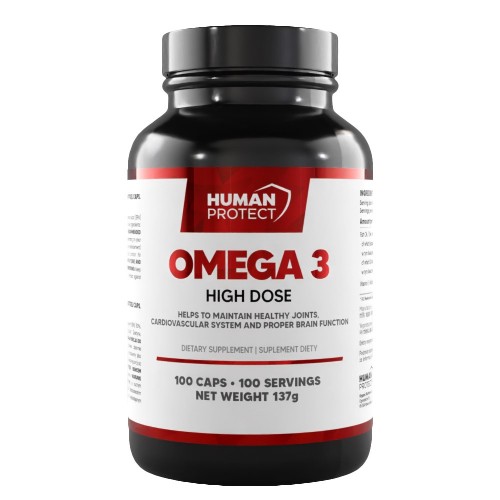 Human Protect Omega 3 HIGH DOSE - 100 Caps - Healthy Fats