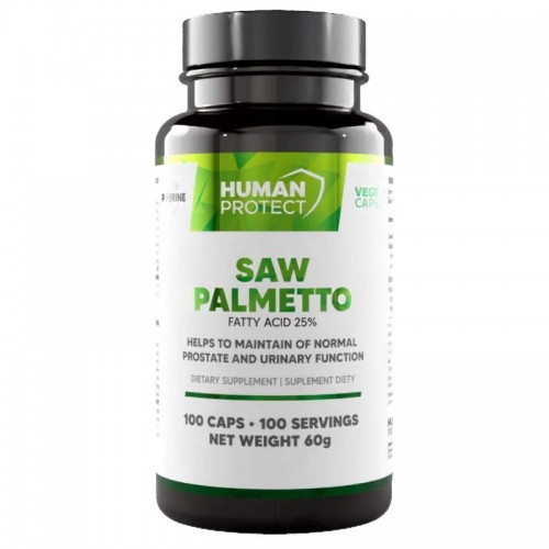 Human Protect Saw Palmetto 25% 500mg - 100 caps - Hormone Support