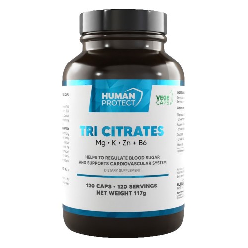 Human Protect Tri Citrates - 120 caps - Minerals