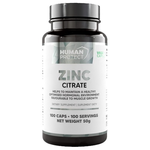 Human Protect Zinc Citrate - 100 caps - Minerals