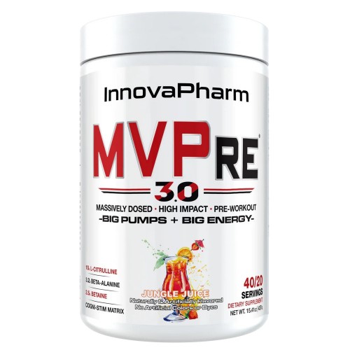 InnovaPharm MVPre 2.0 - 40/20 Servings - Pre Workout - Stimulants