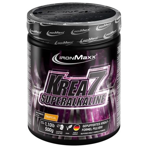 Ironmaxx Krea7 Superalkaline Powder - 500g - Endurance & Strength