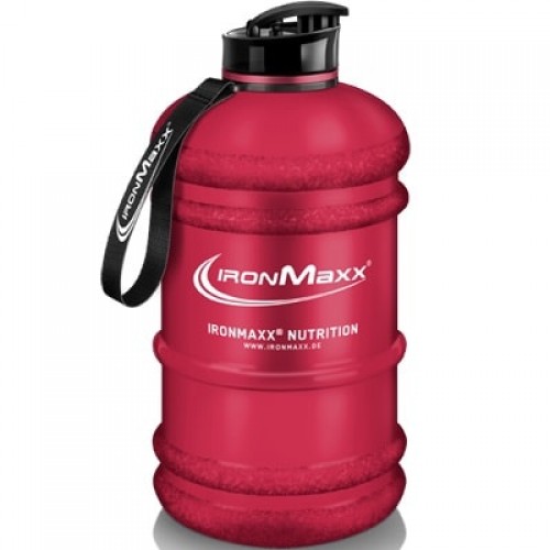 IronMaxx Water Bottle - 2200 ml - Red Frosted - Accessories & Clothing