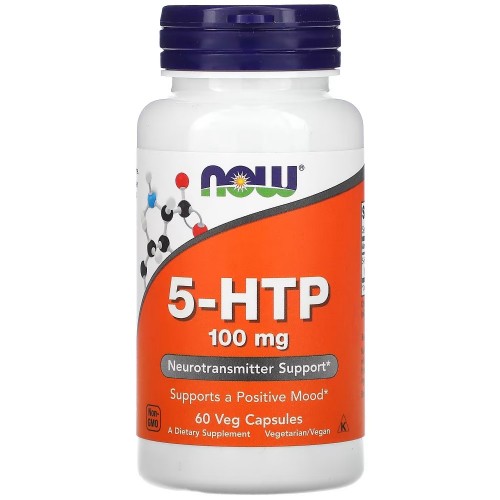 NOW Foods 5-HTP 100 - 60 caps - Focus & Energy