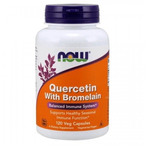 NOW Foods Quercetin With Bromelain - 120 caps - Herbs & Plant Extracts