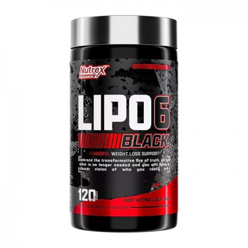 Nutrex Research Lipo 6 Black - 120 Caps - Weight Loss Support