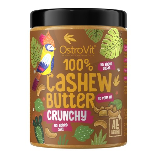 OstroVit 100% Cashew Butter - 1000 g Crunchy - Healthy Food