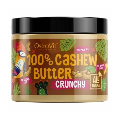 OstroVit 100% Cashew Butter - 500 g Crunchy - Healthy Food