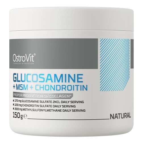 OstroVit Glucosamine + MSM + Chondroitin - 150g Unflavoured - Bone & Joint Support