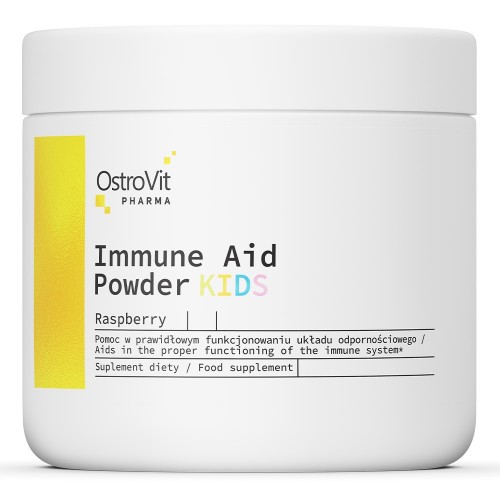 OstroVit Immune Aid Powder KIDS - 100g raspberry - Vitamins & Minerals