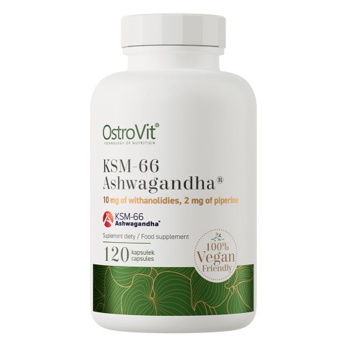 OstroVit KSM-66 Ashwagandha® VEGE - 120 capsules - Sleep Aid