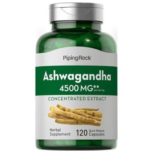 Piping Rock Ashwagandha 4500 - 120 caps - Focus & Energy