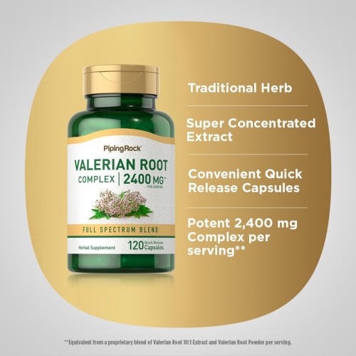 Piping Rock Valerian Root 2400 - 120 caps - Sleep Aid