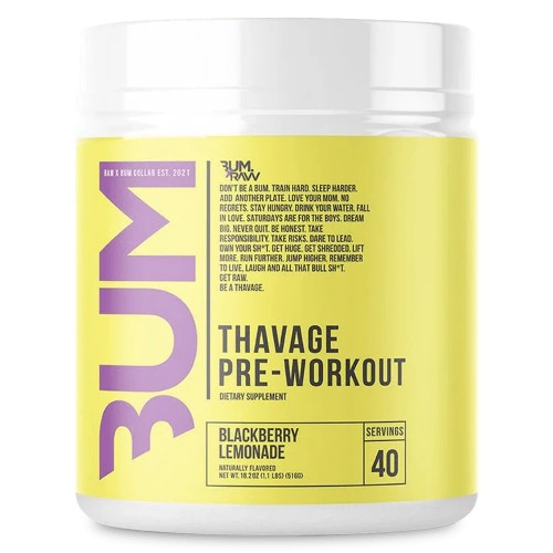 RAW Nutrition CBUM Thavage - 40 servings - Pre Workout - Stimulants