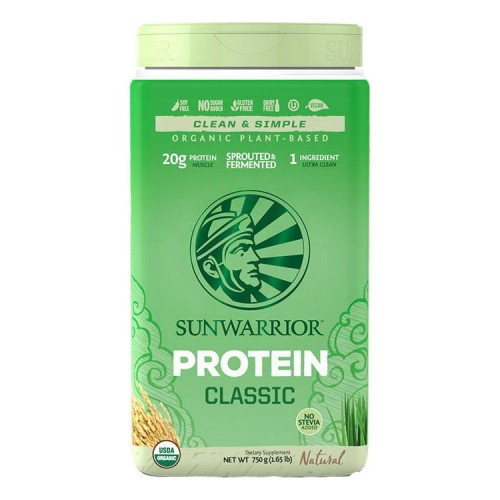 Sunwarrior Protein Classic Organic - 750g Unflavoured - Vegan Protein