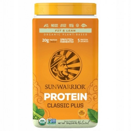 Sunwarrior Protein Classic Plus Organic - 750g Unflavoured - Vegan Protein