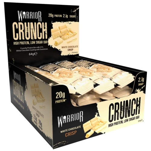 Warrior Crunch Protein Bar - 64g (Box of 12) - Protein Bars