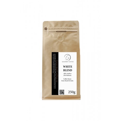 Gourmet Coffee Beans - White Blend Coffee from Brazil and India - Healthy Food