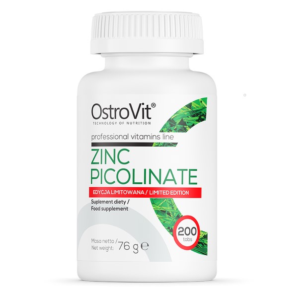 Ostrovit Zinc Picolinate - 200 Tabs * Limited edition