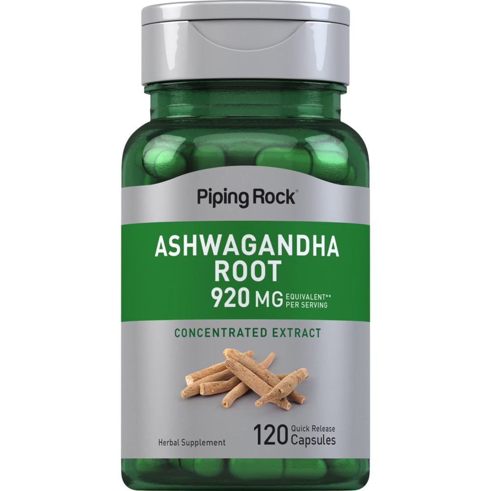 Piping Rock Ashwagandha Root 920mg - 120 Quick Release Capsules