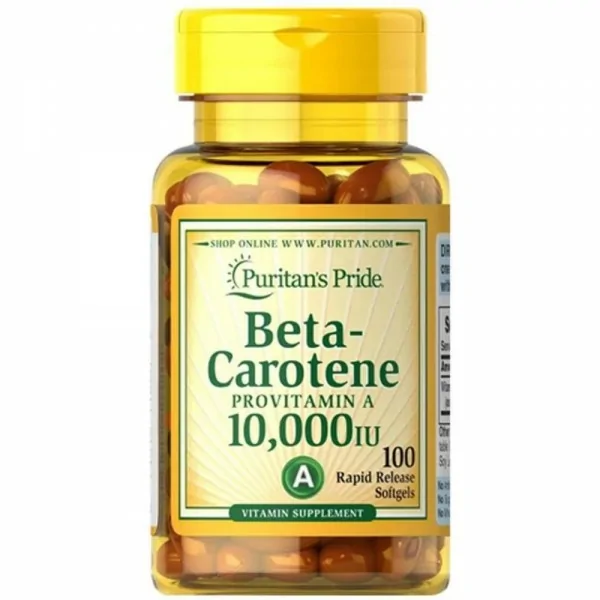 Puritan's Pride Beta-Carotene 10000IU - 100 softgels