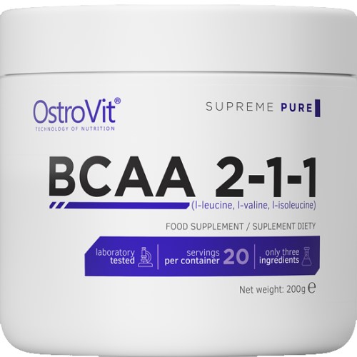 OstroVit BCAA 2:1:1 - 200 g Unflavoured