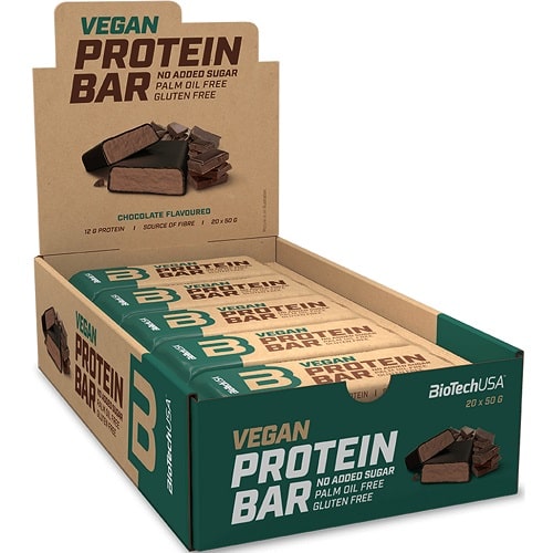 Biotech Usa Vegan Protein Bar - 50 g (Set of 10) - Gluten Free