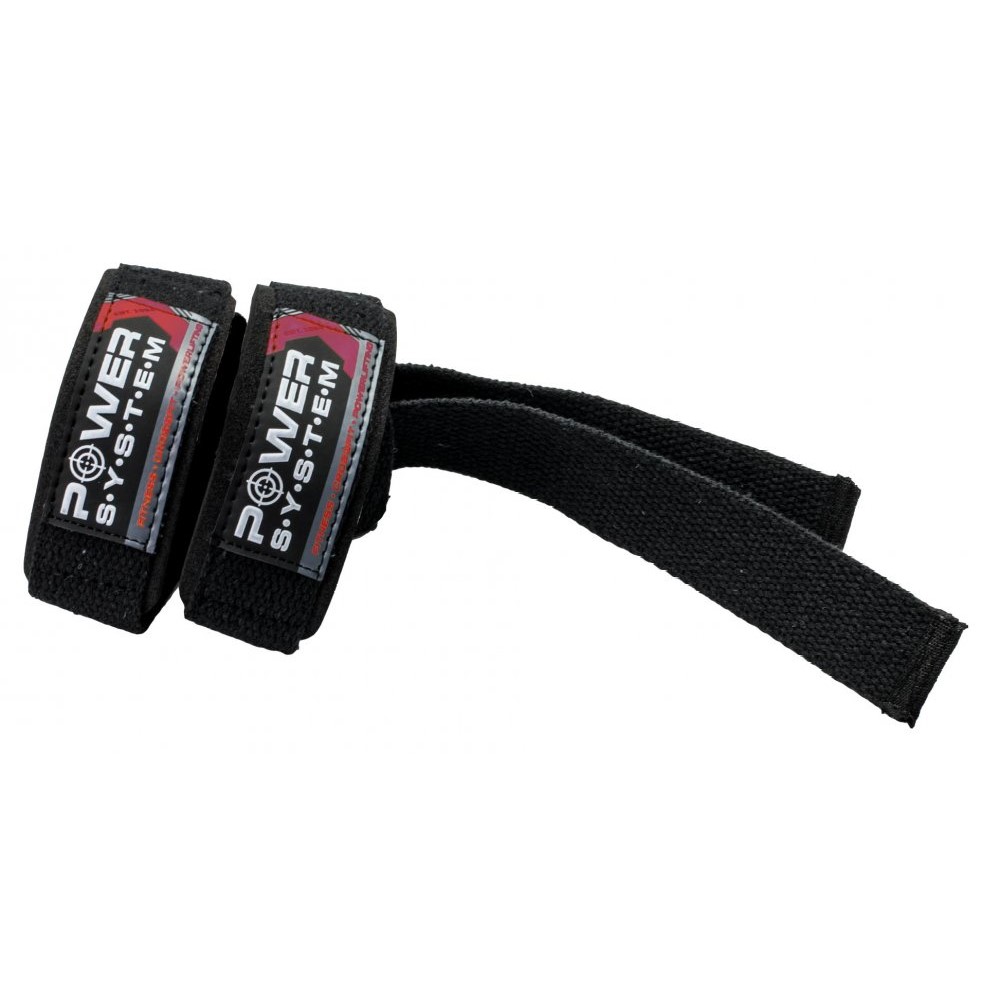 Power System Padded Lifting Straps - 2 pcs - Black