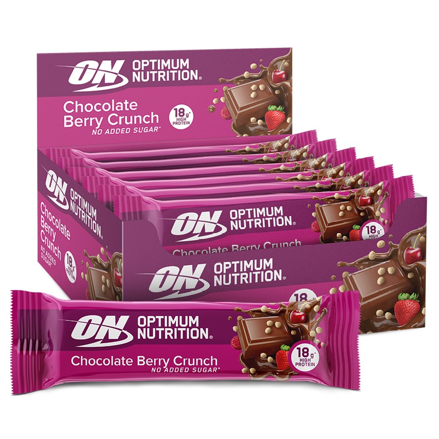 Optimum Nutrition Protein Bar Chocolate Berry Crunch - 55g (Box of 12)