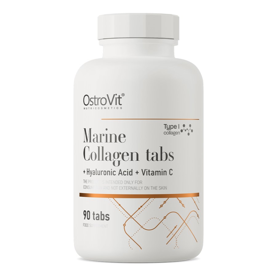 OstroVit Marine Collagen With Hyaluronic Acid And Vitamin C - 90 Tabs