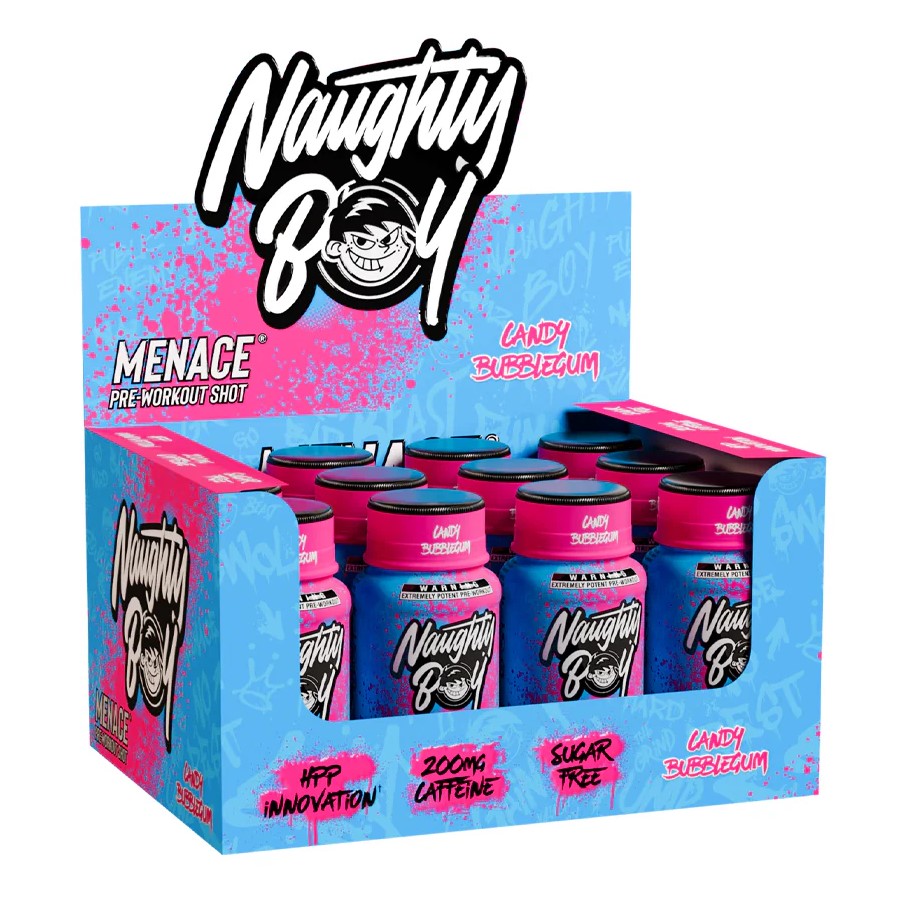 Naughty Boy Menace Pre-Workout Shot - 60ml (Pack of 12)