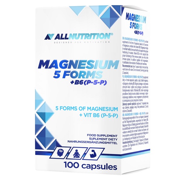 Allnutrition Magnesium 5 Forms + B6 (P-5-P) - 100 Caps