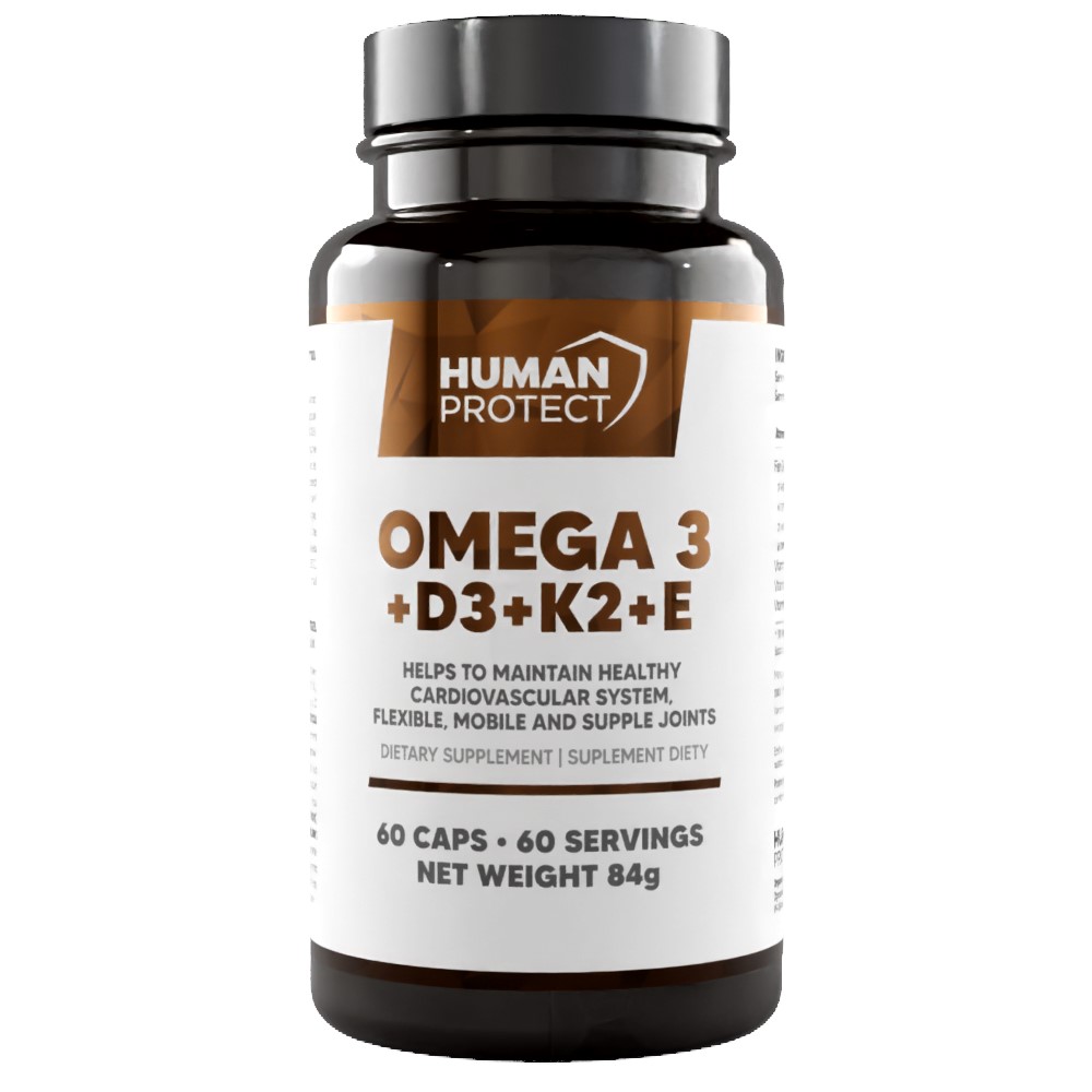 Human Protect Omega 3+D3+K2+E - 60 caps