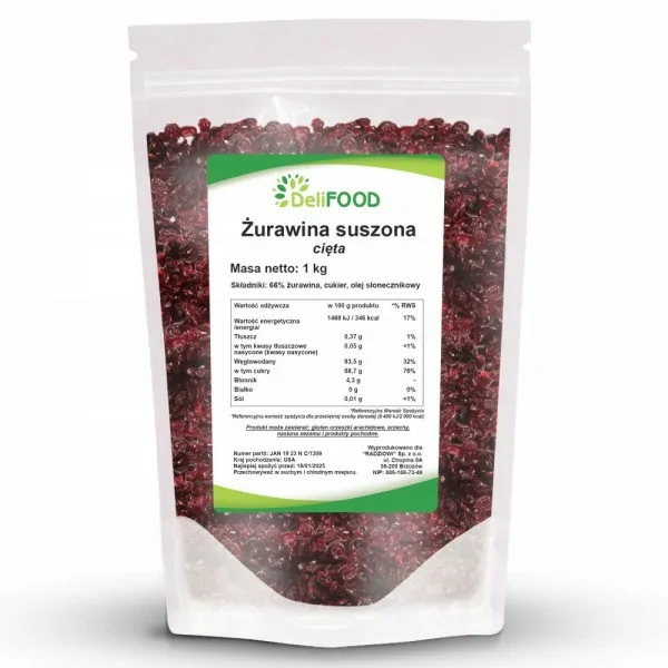 Deli Food Dried Cranberry - 1000g