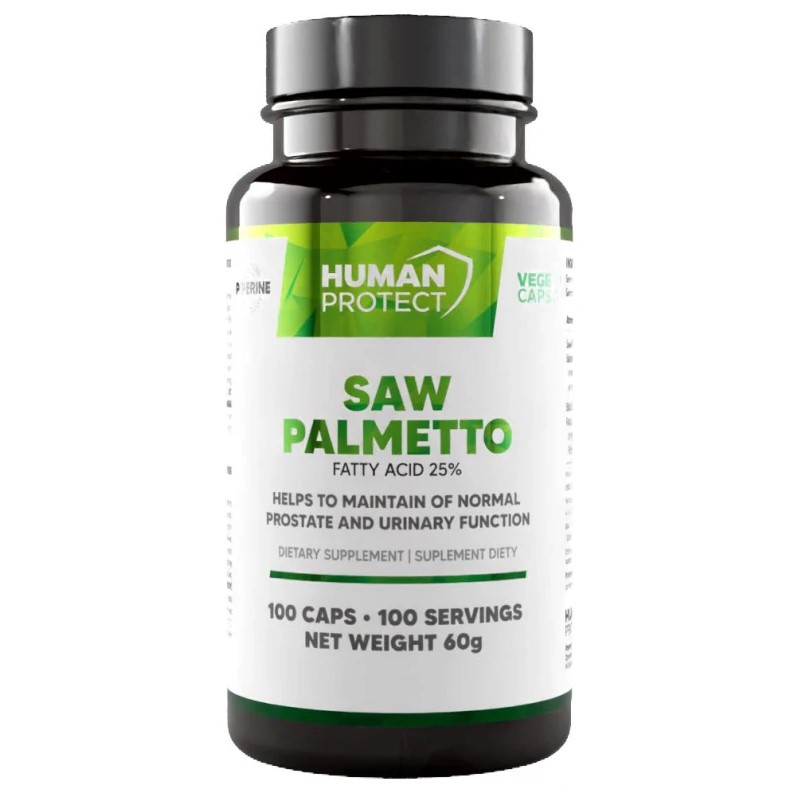 Human Protect Saw Palmetto 25% 500mg - 100 caps