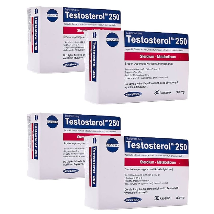 Megabol Testosterol 250 - 120 Caps (4x30caps)