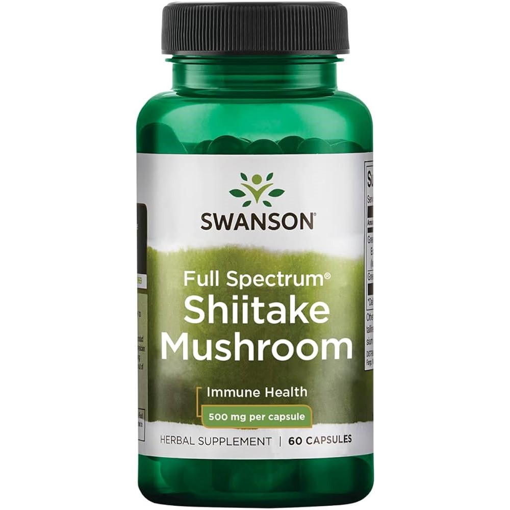 Swanson Full Spectrum Shiitake Mushroom 500mg - 60 caps